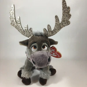 TY SVEN Reindeer (2019 Disney Frozen 2) (7.5 Inch) Beanie Baby Animal Plush MWMT - Picture 1 of 6