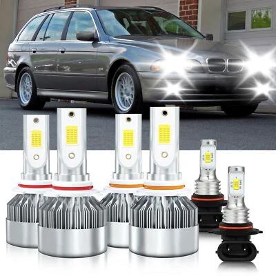 Bombilla de faro LED luz antiniebla de haz alto bajo blanco súper brillante para BMW 525iT 1993 Foto 1 de 4