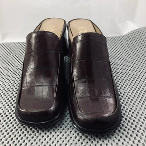 Franco Sarto Womens Francia Leather Square Toe Slip-On Pumps Shoes Size 5.5M - Picture 1 of 8