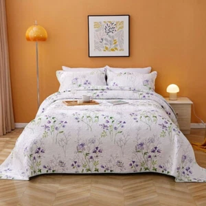100% Cotton Lightly Quilted Coverlet Set Gabby Queen - Picture 1 of 5
