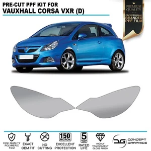 Headlights Stone Guard PPF Paint Protection Film For Vauxhall Corsa VXR D 10+ - Picture 1 of 2