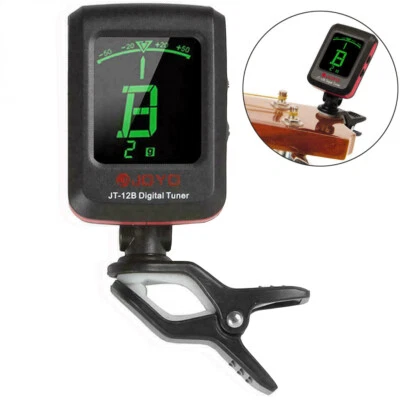 JOYO JT-12B Mini Clip En Retroiluminado Guitarra Bajo Violín Ukelele Afinador Cromático Foto 1 de 4