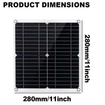 600W Dual Solar Panel Kit - 2 x 300W tragbare PV Panels für Wohnmobil Camping - Bild 1 von 4