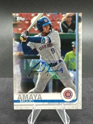 2019 Topps Pro Debut - Miguel Amaya #187 Autographs (AU, RC) - Image 1 of 2