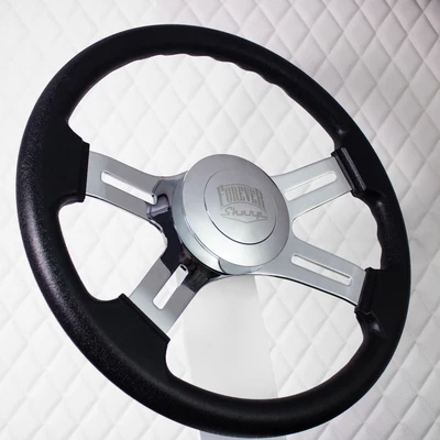 Forever Sharp 16" Steering Wheel Big Rig Black Kenworth W900 & PETE 320-389 T04 - Image 1 of 4