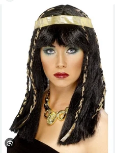 Brand New Ladies Cleopatra Fancy Dress Dressing Up Wig Egyptian - Picture 1 of 2