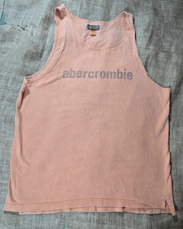 Vintage 90s Y2K Abercrombie & Fitch "Saltwater Distressed" Vest - Tank Top - - Image 1 of 4
