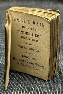 Antique C19th Miniature Book “Small Rain Upon The Tender Herb” Dated 1834 - Picture 1 of 13