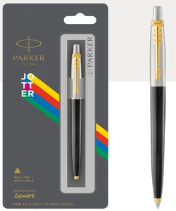 Parker Jotter Originals Ball Pen Gold Trim (Pack Of 5) - Picture 1 of 3