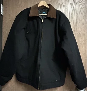 Tri-Mountain Men’s Full Zip Heavy Duty Jacket In Black Size L New - Picture 1 of 4