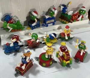 Vintage 2000's M&M Candy Christmas Holiday Train Circus Sets-2 Complete Sets - Picture 1 of 10