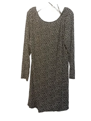 Old Navy Women's  black.white floral￼Dfess style black Ditzy  floral women’s xl - Image 1 of 4