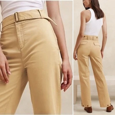 NWT Banana Republic Ultra High-Rise Chino Pants Size 6P New British Khaki Tan - Image 1 of 4