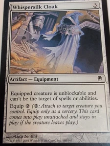 1x Whispersilk Capa Magic The Gathering Acero Oscuro Reuglar LP - Imagen 1 de 24
