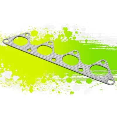 Junta de cabezal colector de escape de grafito de acero de 2 mm para Colt Summit Mirage 92-07 Foto 1 de 4