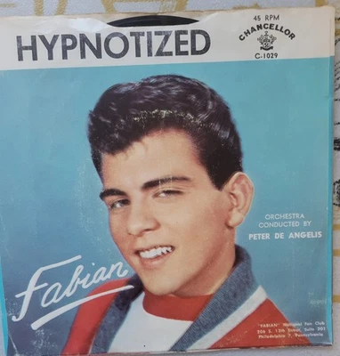 FABIAN 45RPM HYPNOTIZED b/w I AM A MAN with PICTURE SLEEVE C-1029 - I'M A MAN - Image 1 of 4