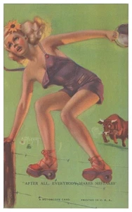 XX1687/ PIN UP Erotik Mutoscope Card 1948 - Picture 1 of 2