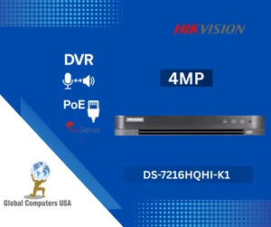 DVR 16 Channel DS-7216HQHI-K1 + 4 CH 4MP IP Camera No Hard Drive - Picture 1 of 2