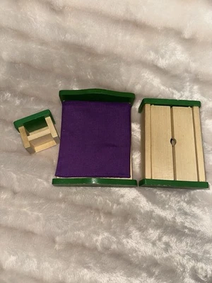 Dollhouse miniatures Furniture Bedroom set - Image 1 of 2