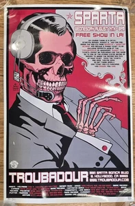 Sparta-Los Angeles-2002 Troubadour Limited Edition Poster-Brian Ewing signed - Picture 1 of 3