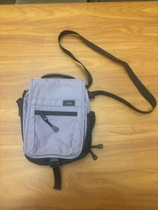 L.L. Borsa a tracolla Bean blu nylon utility organizer da viaggio tracolla regolabile - Foto 1 di 12