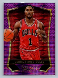 Derrick Rose 2013-14 Panini Select #132 Prizms Purple #/99 Bulls - Picture 1 of 2