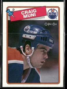 1988-89 O-Pee-Chee Craig Muni #236 Edmonton Oilers - Picture 1 of 2