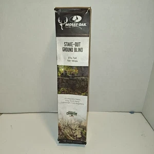 Mossy Oak Stake Out Ground Blind 27” Tall X By 10’ Wide - Picture 1 of 7