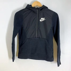 Nike Boy's Nike Sportswear Pullover Half Zip Fleece Long Sleeve Sweatshirt Sz M - Picture 1 of 12