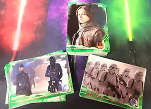 2016 Topps Star Wars Rogue One Green Parallel 110-Card Base Set - Picture 1 of 1