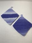 Pot Holder Trivet Hot Pad Handmade Crochet 100% Double Thick Cotton 6" Purple