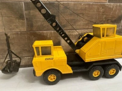 Винтажный кран грузовик Nylint MICHIGAN прессованная сталь желтый черный 60-е, 70-е #1228 - Изображение 1 из 4