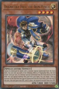 YGO-4x-Near Mint-Dogmatika Theo, the Iron Punch - MP21-EN102 - Ultra Rare - 1st - Picture 1 of 1