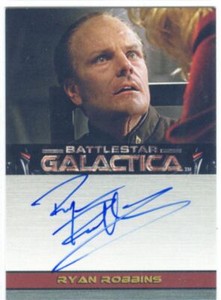 Battlestar Galactica Premiere Autograph Card Ryan Robbins