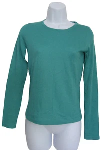 NEIMAN MARCUS CASHMERE COLLECTION 100% CASHMERE LONG SLEEVE GREEN XS SWEATER - Picture 1 of 5