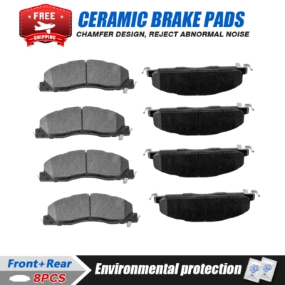 Pastillas de freno delanteras y traseras de cerámica para Ram 2500 3500 2017 2016 2015 2014 2013-2007 Foto 1 de 4