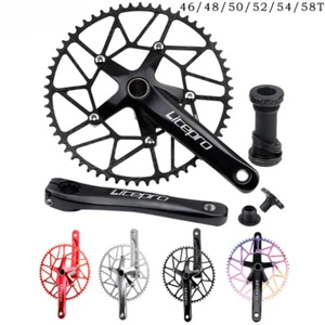 Crankset for Bicycle 130bcd Folding Bike 170MM BMX Hollowtech Crank Arms - Picture 1 of 39