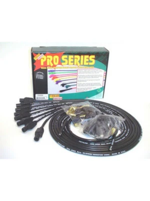 Taylor/Vertex Spark Plug Wire Set Pro Wire Spiral Core 8 mm Black Strai (70055) - Image 1 of 4