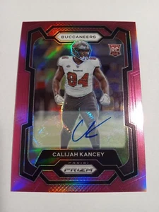 2023 Prizm Football Calijah Kancey 393 Rookie Auto Pink Prizm Auto RC - Picture 1 of 4