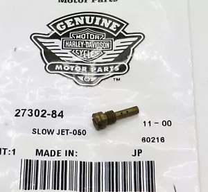 27302-84 Harley-Davidson Carburetor Slow Speed Jet 0.50mm for FXS FLS FLT FXD - Picture 1 of 1
