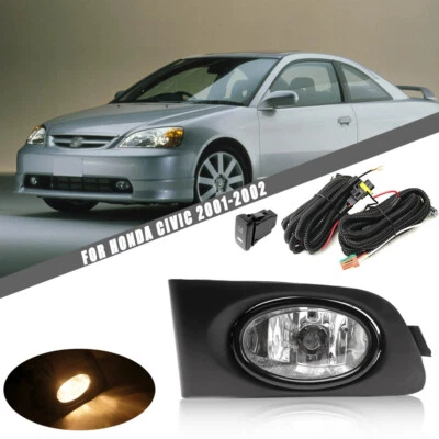 Daytime Running Lights Fog Lamp For Honda Civic 2001-2002 - Image 1 of 4