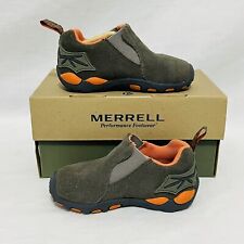 Merrell Kids Radar Moc Shoes J35139 Slip On Olive Green Size 5 New