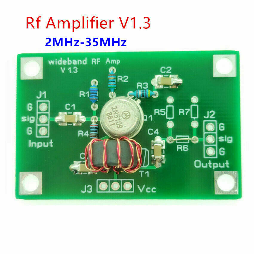 NEW 2MHz-35MHz Universal Wideband RF Amplifier V1.3  . Available Now for $13.80