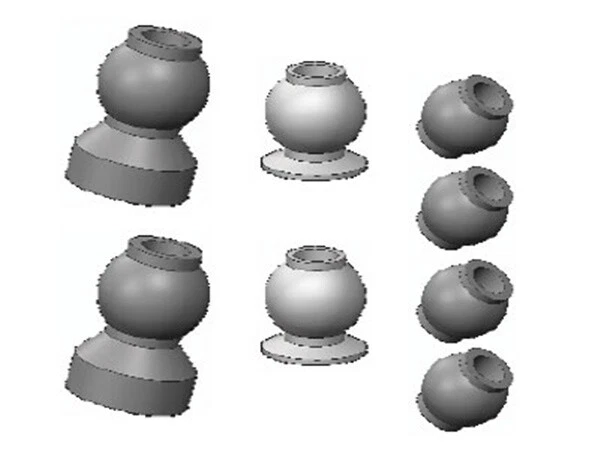 Ersatzteil 009-ET1030 Kugelkopf 4,8mm AM10T Truggy Extreme Amewi RC Auto Bugg - Bild 1 von 1