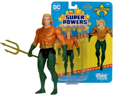 McFarlane Toys DC Super Powers Figure Wave 9 Aquaman 40th Anniversary Gold Chase