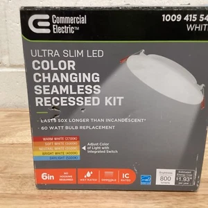 Commercial Electric 6 in. LED Infiniti Edge Ultra Slim 92097 - Picture 1 of 3