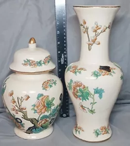 California Originals vintage pottery set jar with lid and matching vase. - Picture 1 of 3