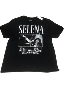 NWT Selena Quintanilla Queen of Cumbia Black T-Shirt Men's Size 3XL Tejano Music - Picture 1 of 4