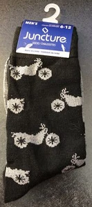 Men's Fashion Novelty Casual Dress Motorcycle Socks Size 6-12 - Picture 1 of 2