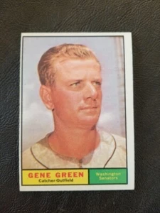 GENE GREEN 1961 TOPPS BASEBALL CARD #206 WASHINGTON SENATORS - Picture 1 of 2